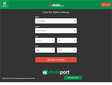 Tablet Screenshot of cheki.co.ke