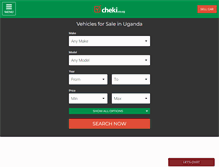 Tablet Screenshot of cheki.co.ug