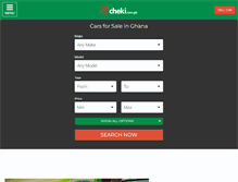Tablet Screenshot of cheki.com.gh